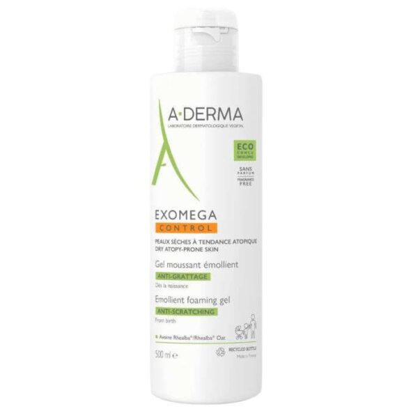 A-DERMA EXOMEGA CONTROL GEL MOUSSANT EMOLIENT 500ML
