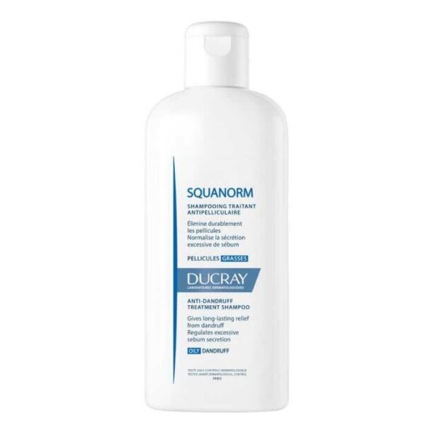 DUCRAY SQUANORM SHAMPOING PELLICULES GRASSES 200ML