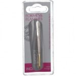 FORMES&FLAMMES PINCE A EPILER ACIER FORGE BOUTS DORES FORMES CRABE 8CM REF 14
