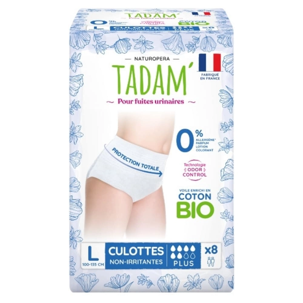 IMG_3267 TADAM CULOTTES FUITES URINAIRES JETABLES TAILLE L 8U – Image 1