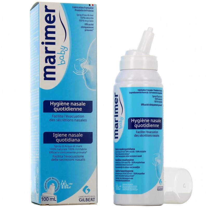 marimer-isotonique-baby-hygiene-spray-nasale-100ml MARIMER ISOTONIQUE BABY HYGIENE SPRAY NASALE 100ML – Image 1