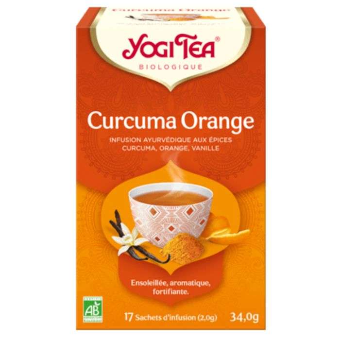 yogi-tea-yogi-tea-curcuma-orange-17-sachets-dinfusion-the-tisanes-et-infusions YOGI CURCUMA ORANGE 17*2G – Image 1