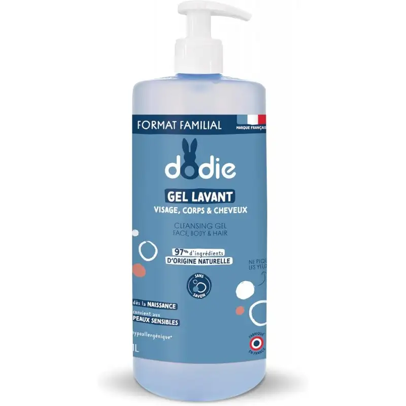 dodie-gel-lavant-3en1-1l DODIE GEL LAVANT 3 EN 1 FL POMPE 1L – Image 1