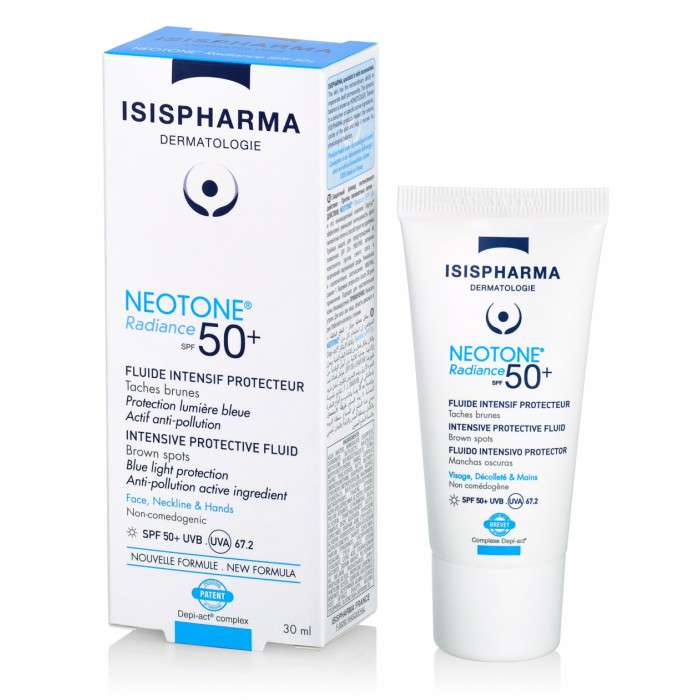 isispharma-neotone-radiance-spf-50-fluide-intensif-protecteur ISIS PHARMA NEOTONE RADIANCE SPF50+ 30ML – Image 1