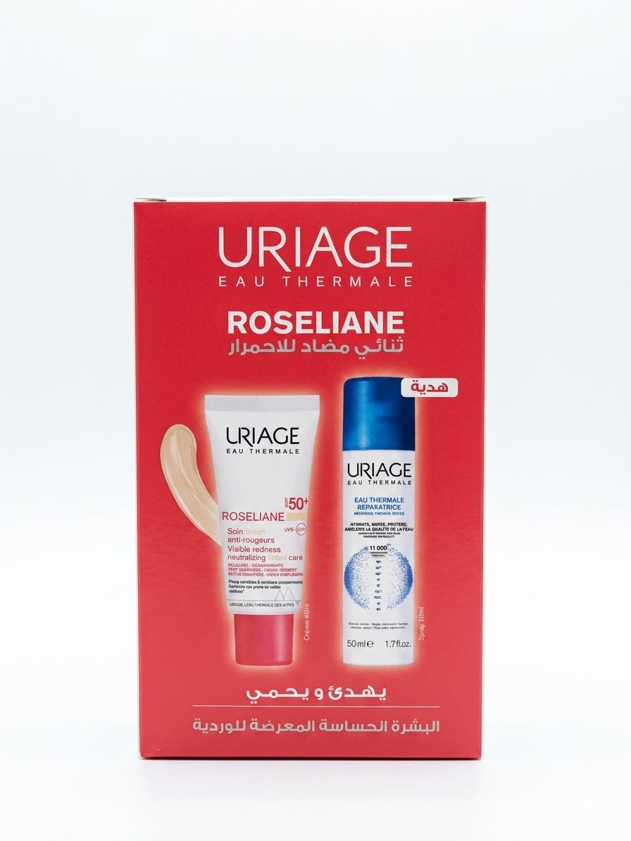 012ab4e5-2eb8-4899-a5d8-4980ae5e59fb URIAGE COFFRET ROSELIANE CC SPF50+40ML + EAU THERMALE 50ML OFFERTE – Image 1