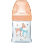 DODIE BIBERON ANTI COLIQUE VERRE 150ML BEIGE BICHE 0-6 M TET PLATE