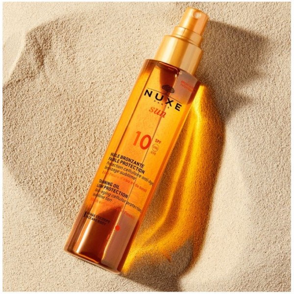 IMG_2022 NUXE SUN HUILE BRONZANTE FAIBLE PROTECTION SPF10 150 ML – Image 1