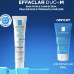 LA ROCHE POSAY OFFRE EFFACLAR DUO + M 40 ML + EFFACLAR GEL MOUSSANT 50 ML