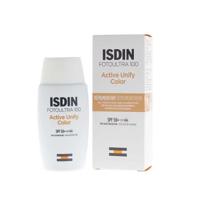 IMG_2300 ISDIN FOTO ULTRA 100 ISDIN ACTIVE UNIFY COLOR FUSION FLUID SPF50+ 50 ML – Image 1