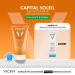 VICHY CAPITAL SOLEIL CRÉME ANTI BRILLANCE 50ML + MINERAL89