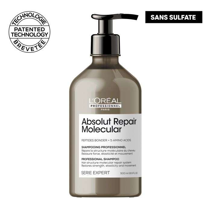 IMG_2487 L'OREAL PROFESSIONNEL ABSOLUT REPAIR MOLECULAR SHAMPOOING SANS SULFATE 500 ML – Image 1