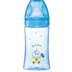 Dodie Initiation+ Biberon Anti-Colique Tétine Ronde 3 Vitesses Débit 2 Bleu
