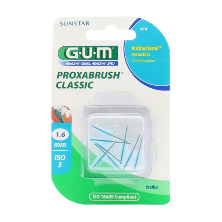 IMG_2708 GUM PROXABRUSH CLASSIC 8 RECHARGES 1.6MM RÉF614 – Image 1