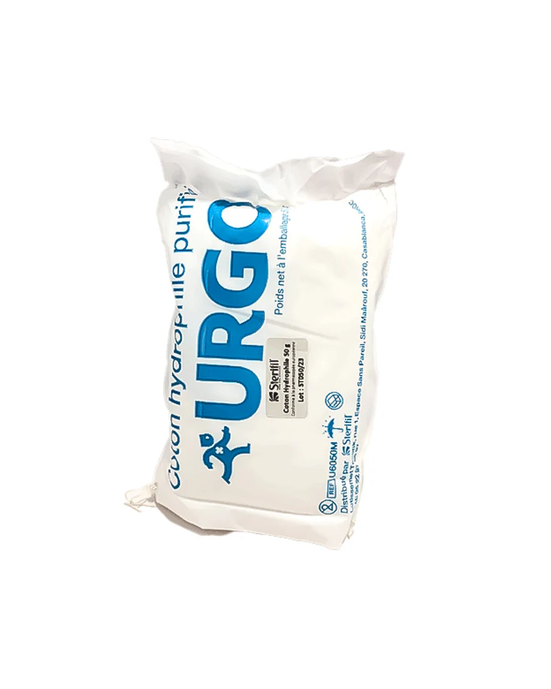IMG_3169 URGO COTON HYDROPHILE PURIFIÉ 50GR – Image 1