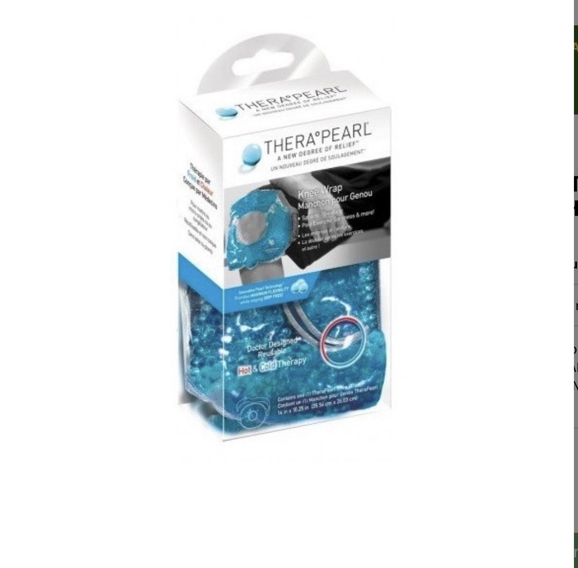 Screenshot THERAPEARL HOT & COLD KNEE WRAP WITH STRAP (GENOU) – Image 1