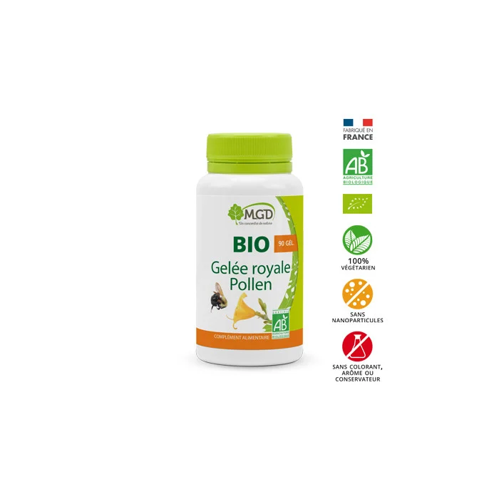 IMG_4019 MGD BIO GELÉE ROYALE POLLEN 90 GÉLULES – Image 1